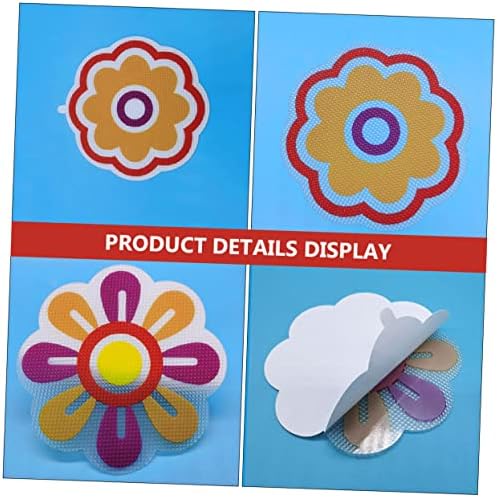 VICASKY 4pcs Cartoon Non-Slip Tile Stickers for Bathrooms