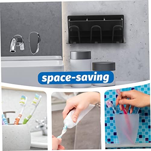 Wall Mounted Metal Toothbrush Holder with Cup Stand