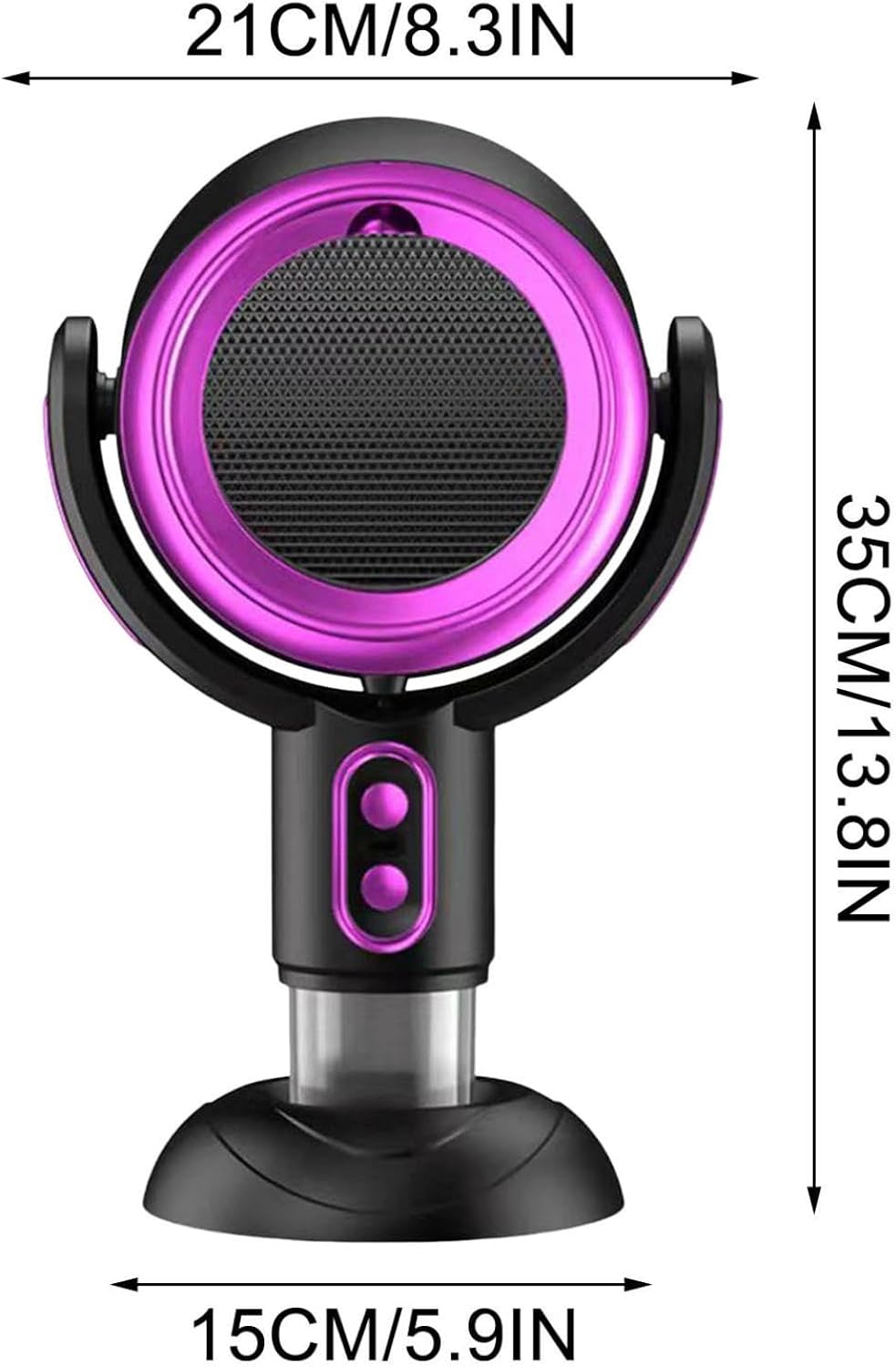 Quinlirra Portable Smoke Purifier Fan Purple