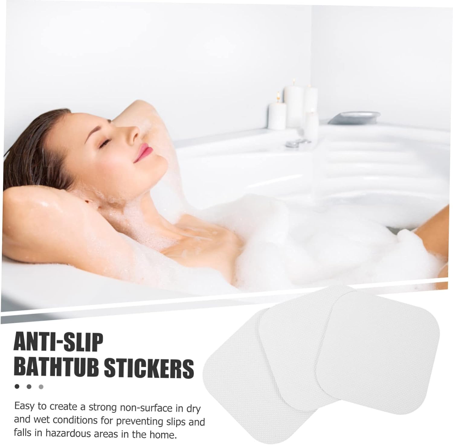 Alipis 72pcs Non-Slip Bathtub Stickers for Kids and Adults
