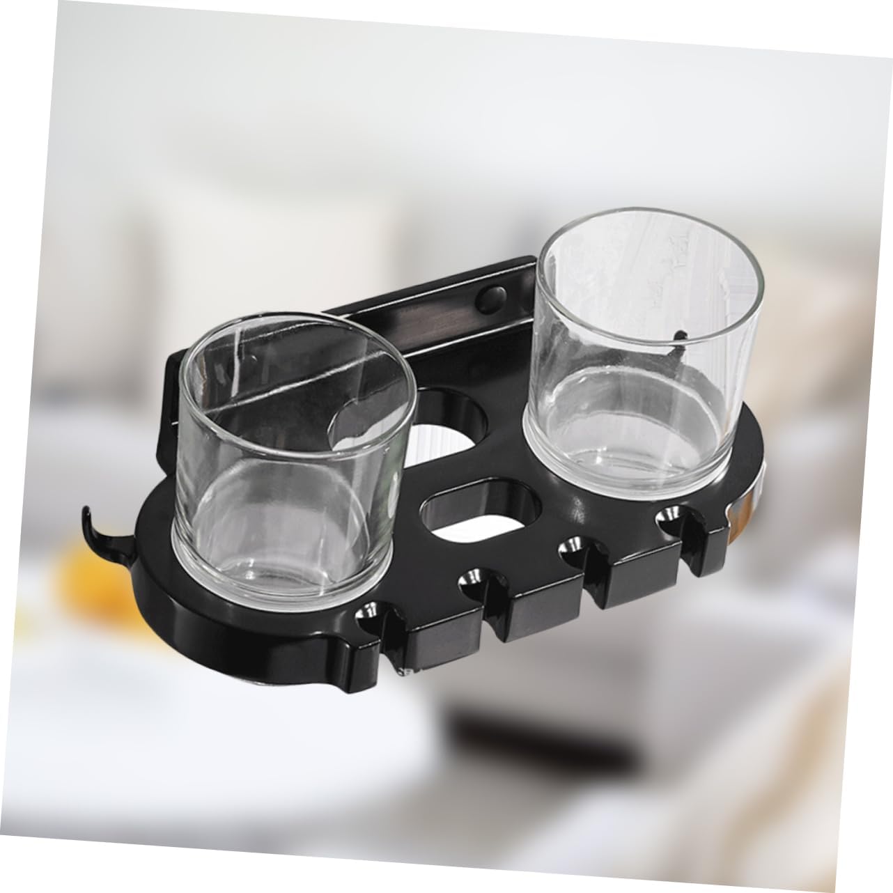 Anneome Toothbrush Holder with Hooks and Cups 1