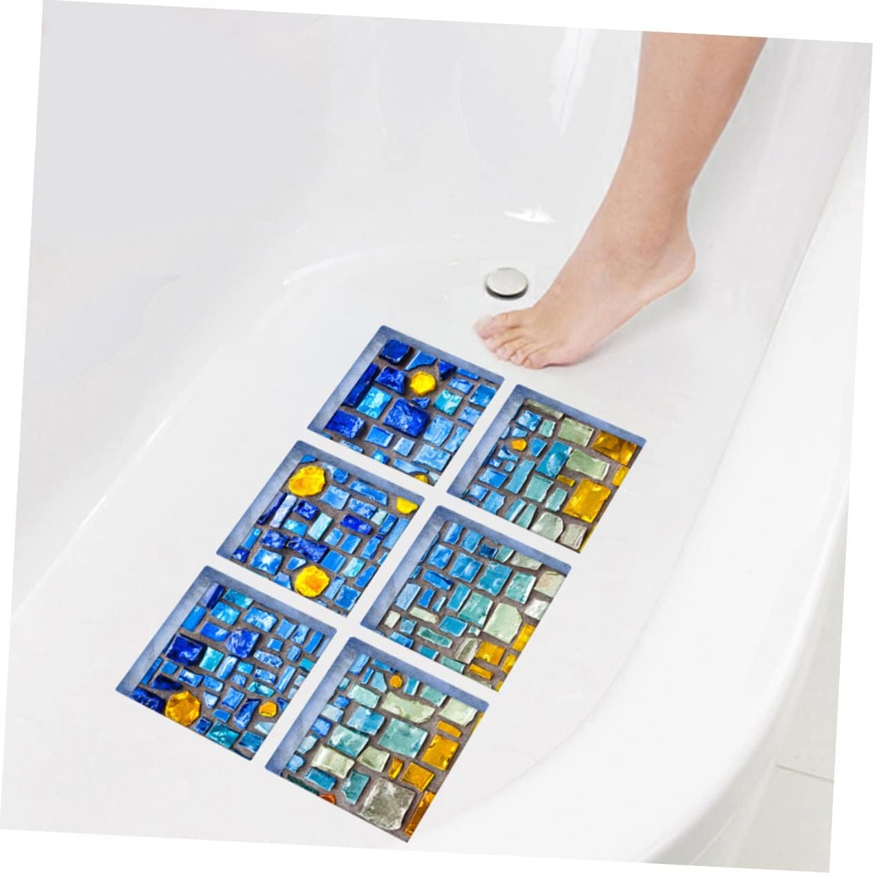 Beatifufu PVC Non-Slip Bathtub Wall Decal Set