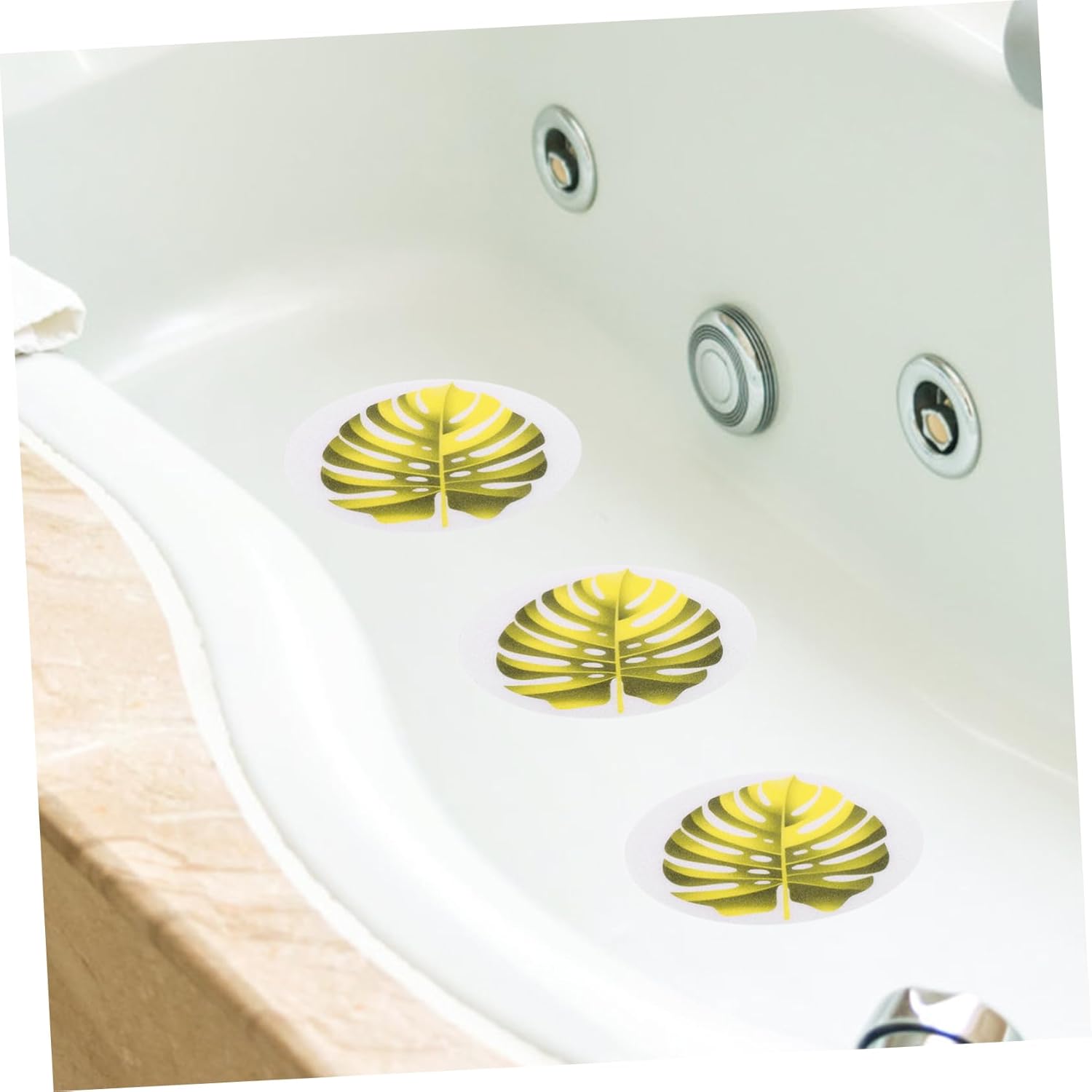 ABOOFAN Leaf Shape Non-Slip Bath Decals
