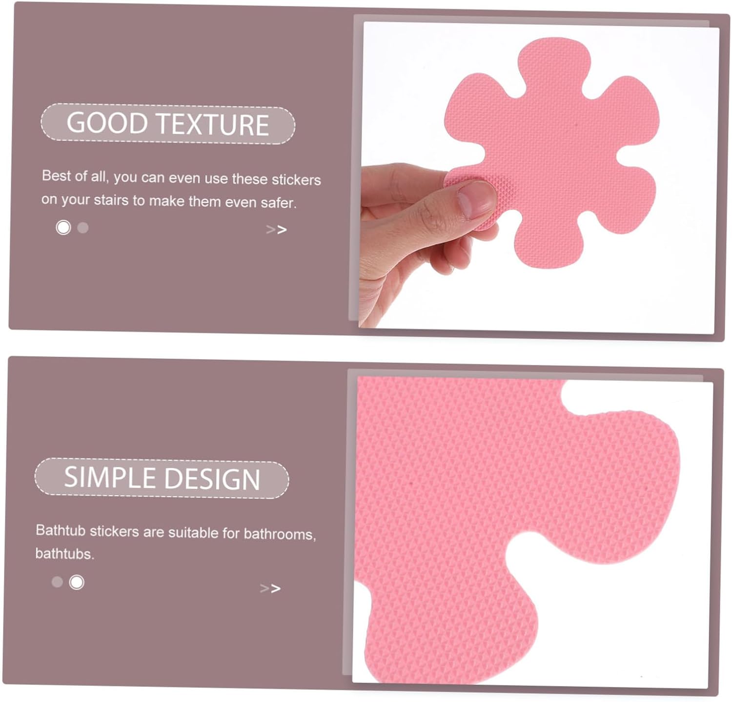 Happyyami Flower Shape Non-Slip Bathtub Stickers