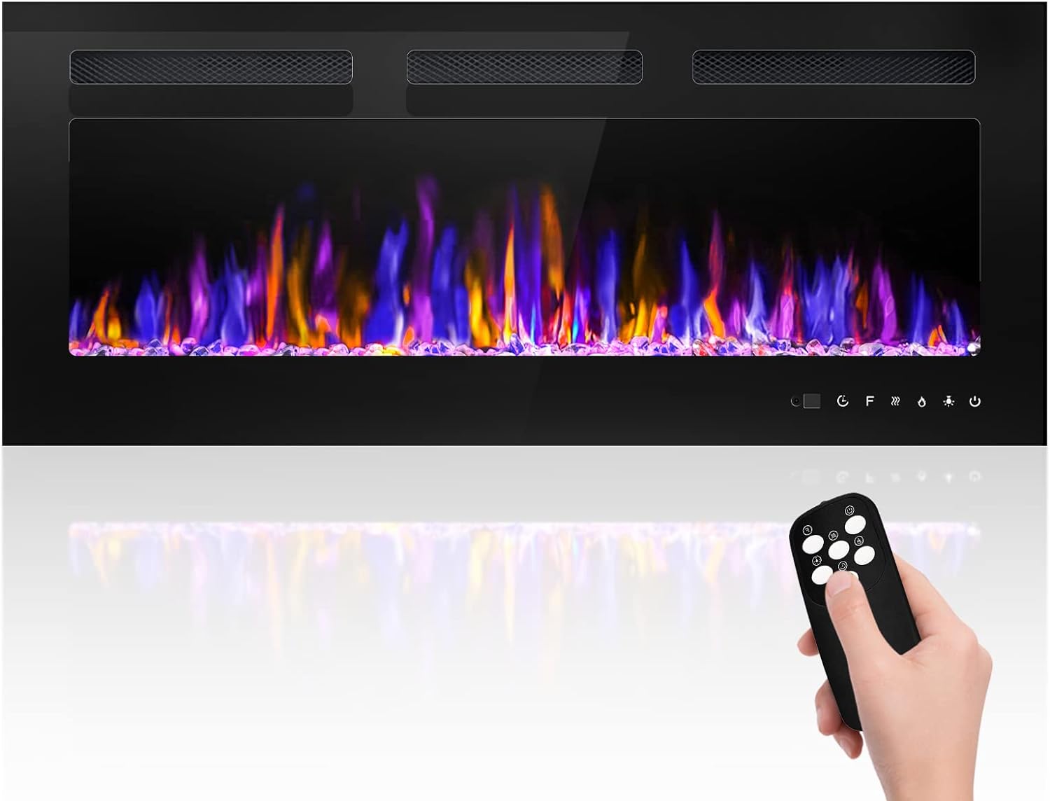 BETELNUT 40 Electric Fireplace with Remote Control