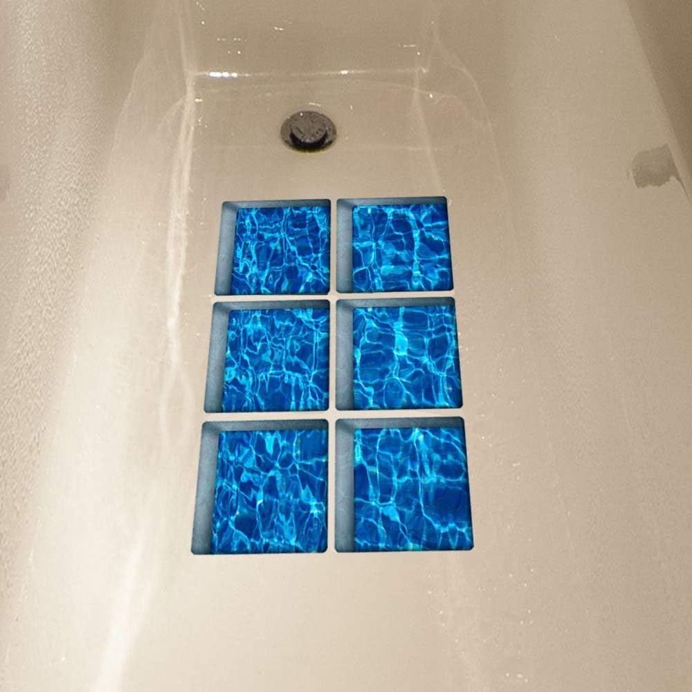AILEGOU 3D Non-Slip Bathtub Stickers with Sea Animals