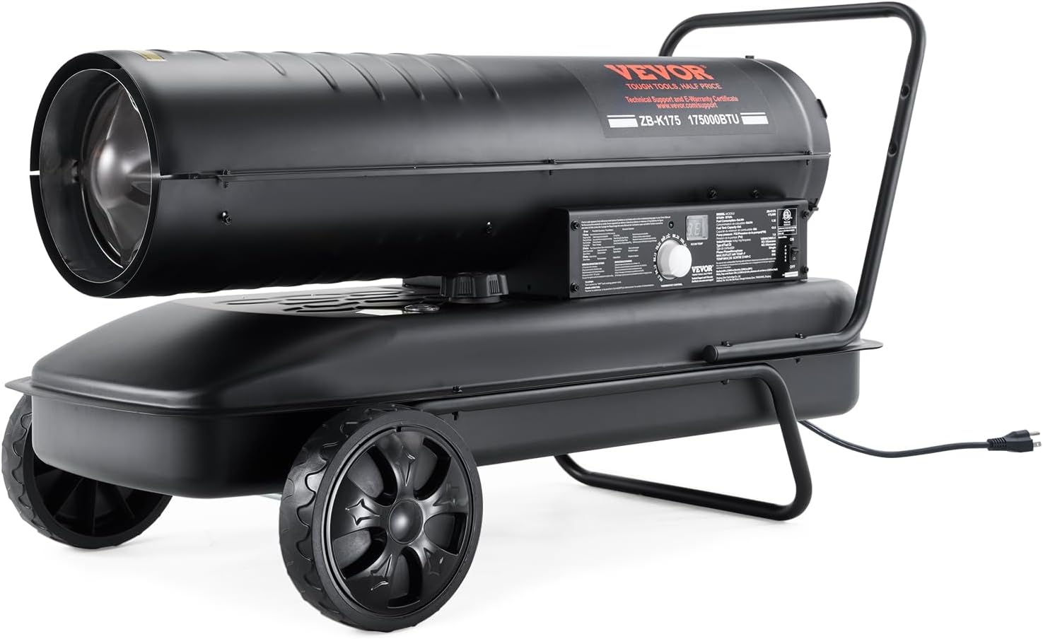 VEVOR Kerosene Heater 175000 BTU with 132 Gallon Tank