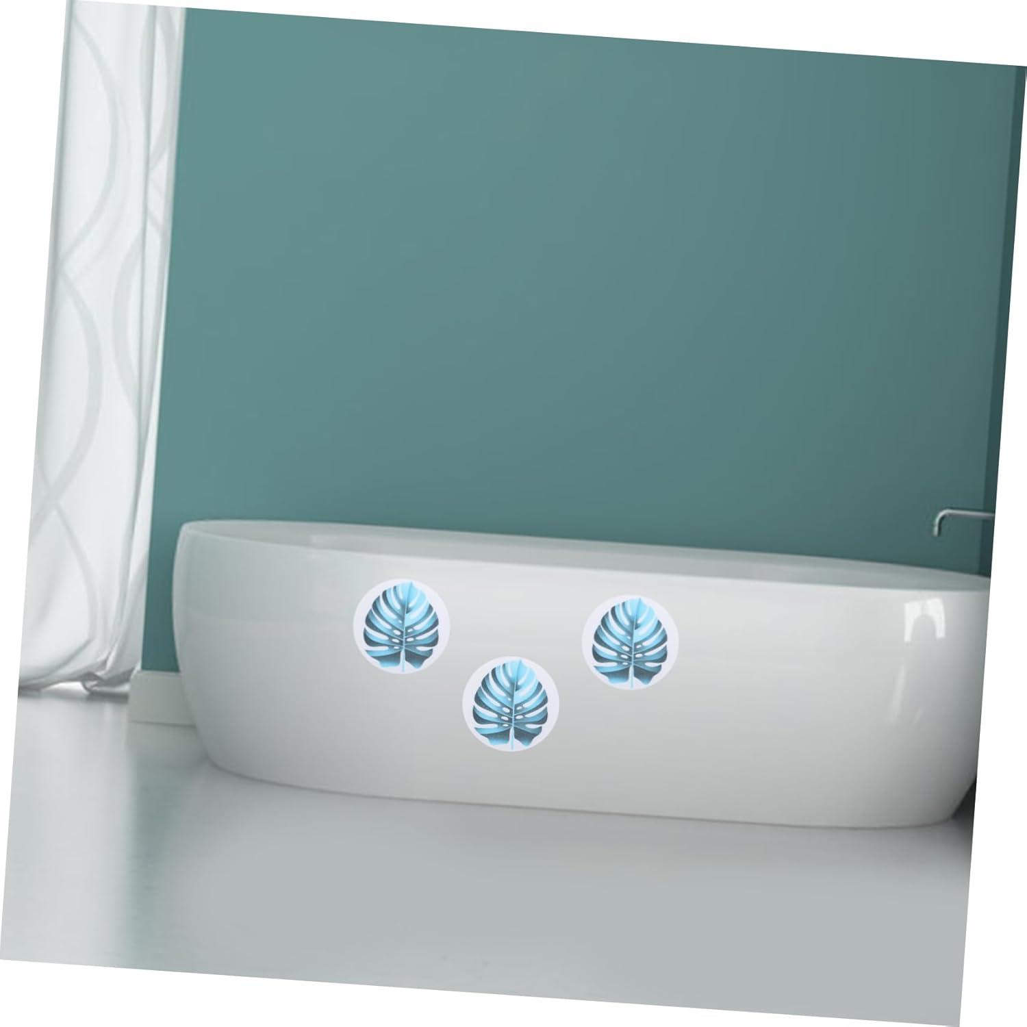 1Set Non-Slip Bathtub Stickers Leaf Design