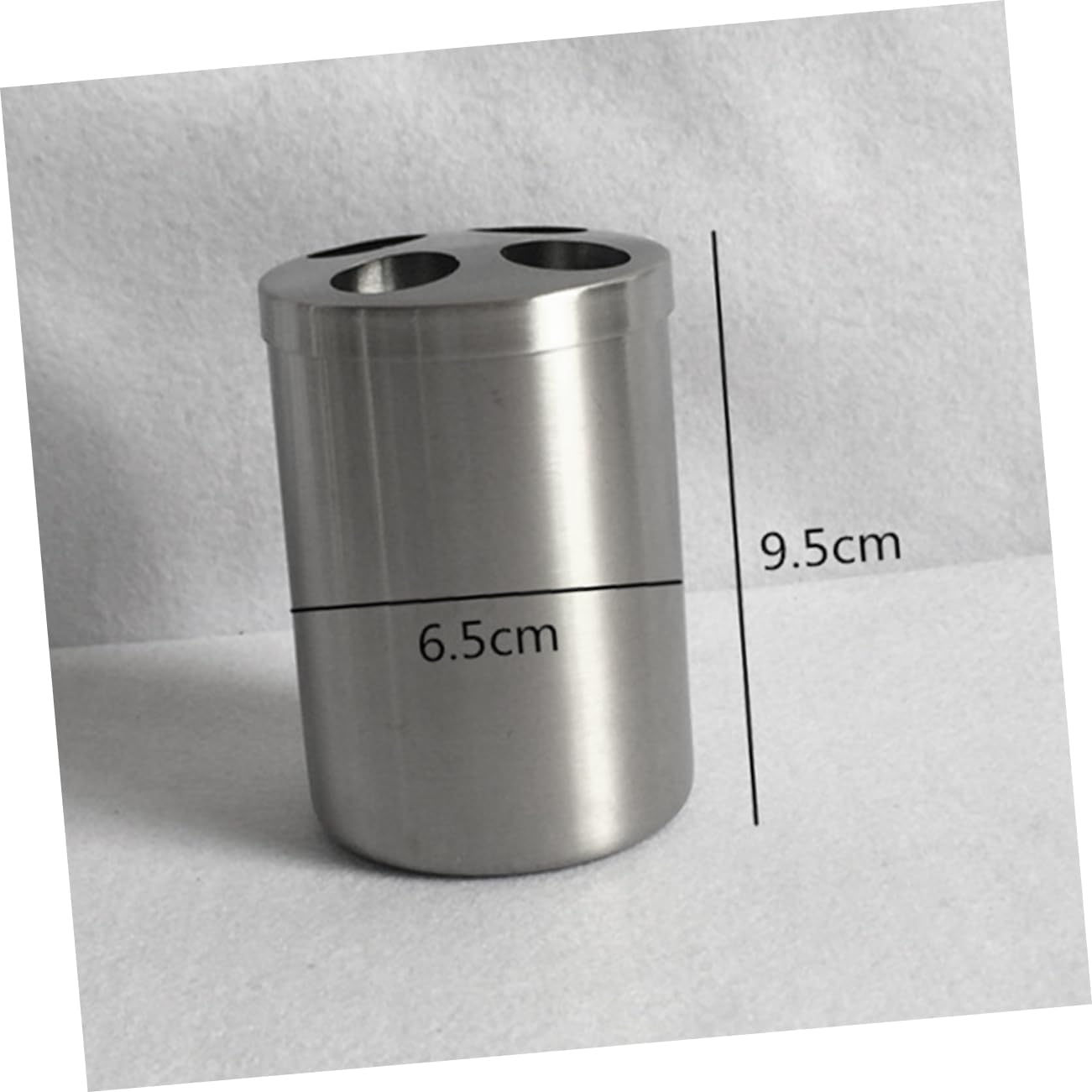 GLEAVI 1Pc Stainless Steel Toothbrush Holder with Lid and 4 Holes