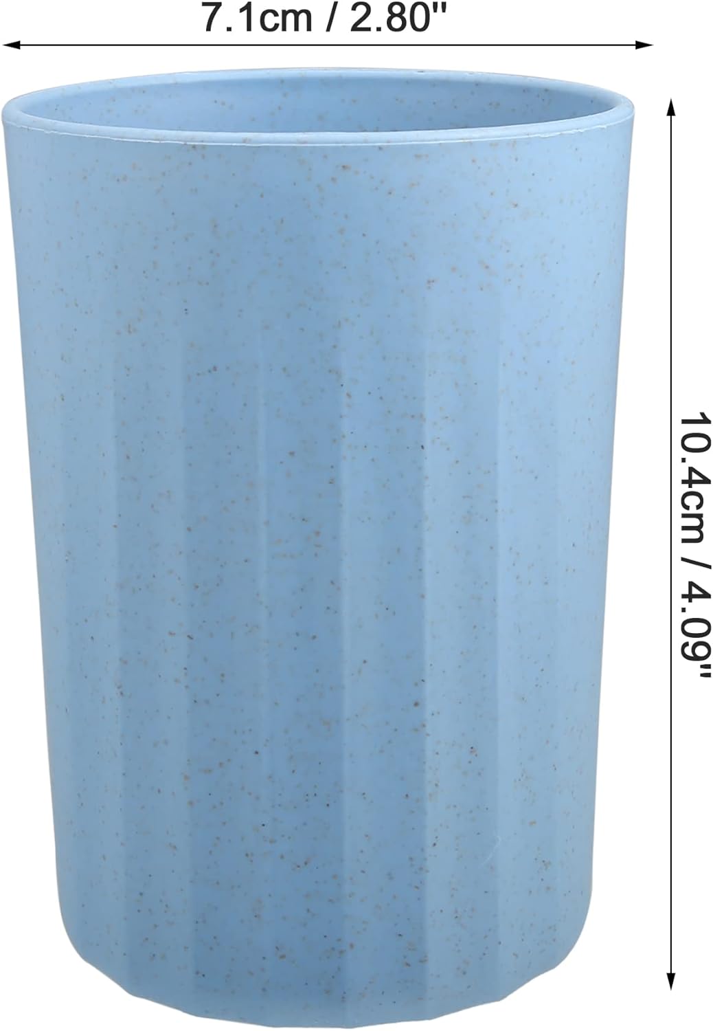 VOCOSTE Wheat Straw Tumbler with Smooth Lines - Toothbrush Holder 409x280