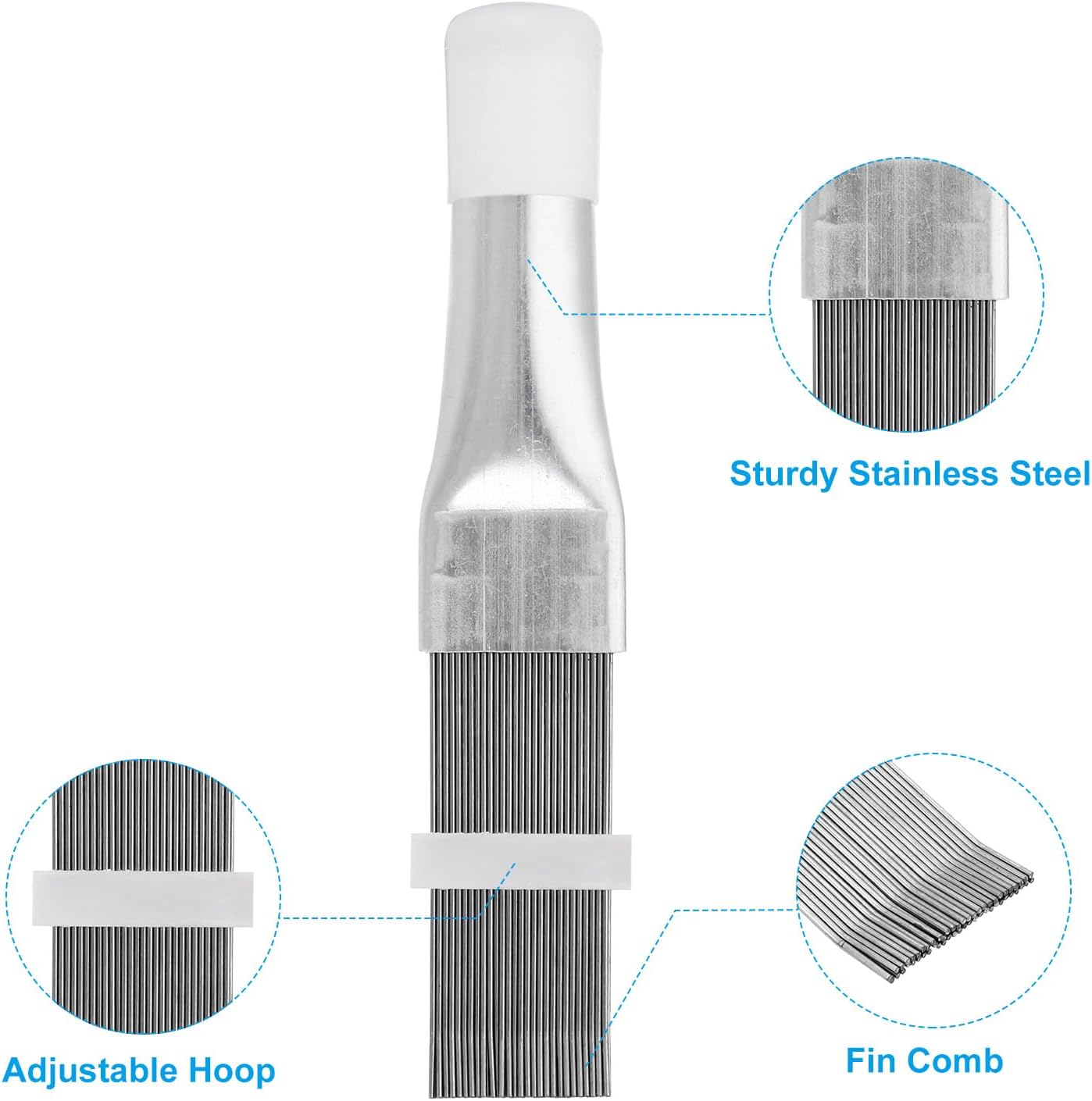 PATIKIL AC Fin Comb 4 Pack Stainless Steel
