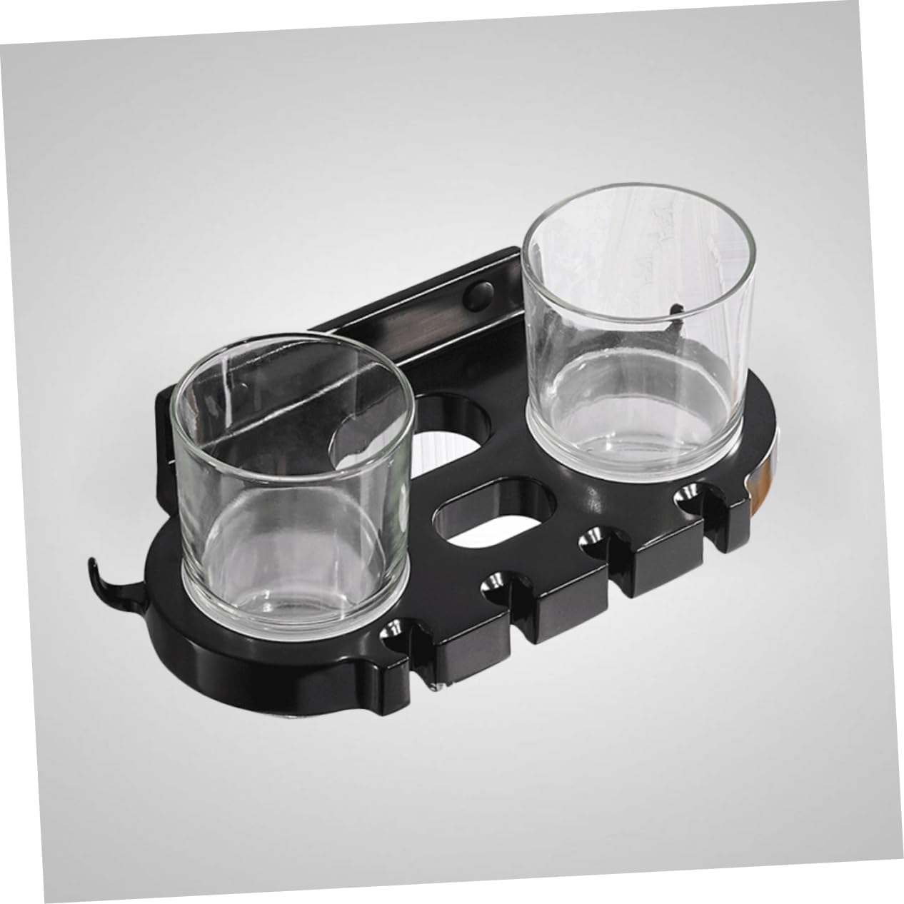 BUGUUYO Punch Toothbrush Holder with Hooks and Cups 1