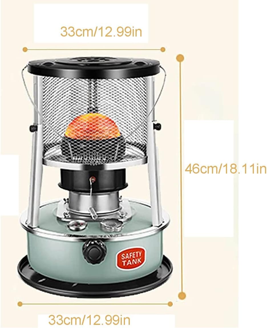Adjustable Height Kerosene Stove with 4Wicks 8900 BTU