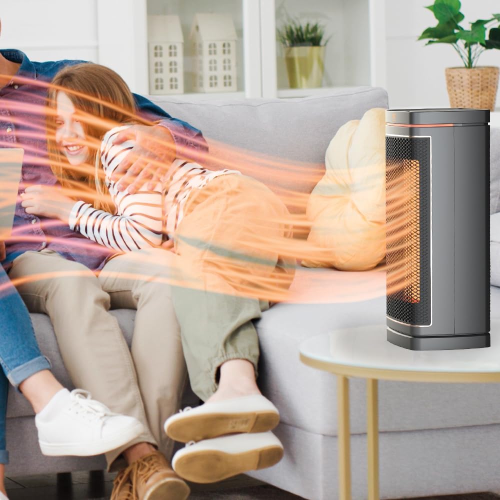 Ontel Handy Heater Copper Core Tower 1500W Electric Space Heater