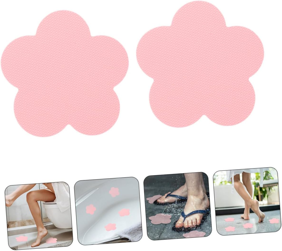 HOMSFOU 20pcs Anti-Slip Shower Stickers