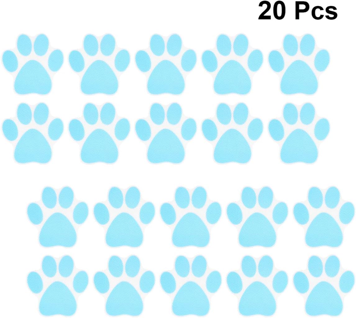 Zerodeko 60PCS Cartoon Dog Footprint Bathtub Decals