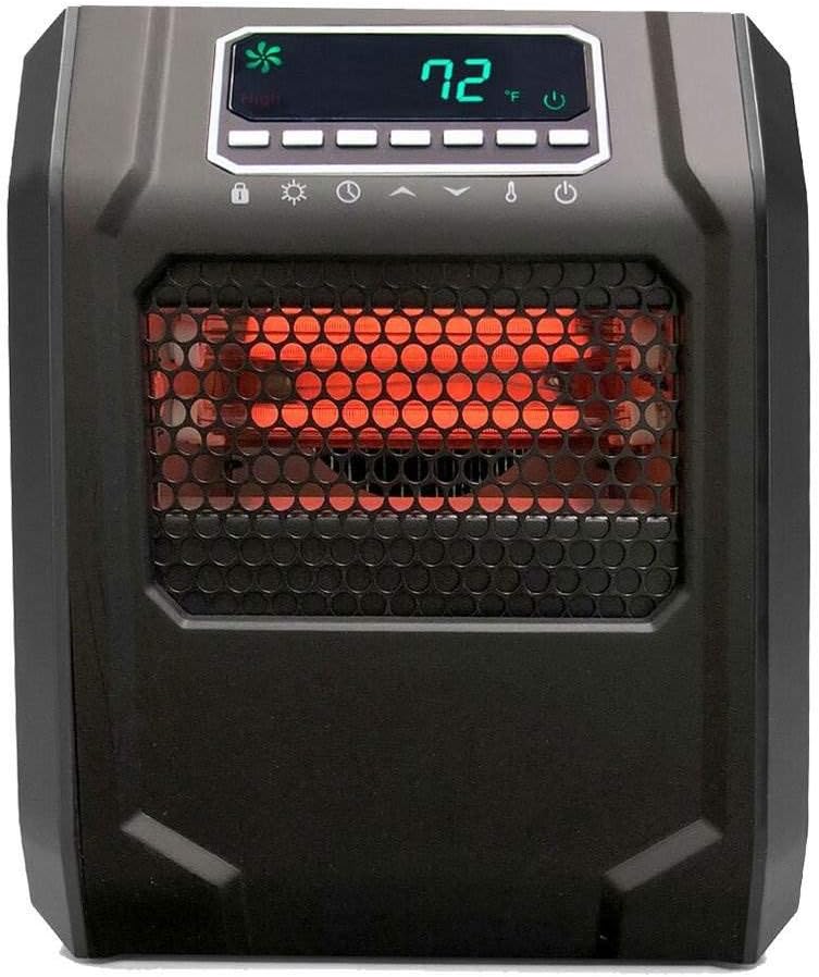 LifeSmart Infrared Quartz Space Heater 1500W Black