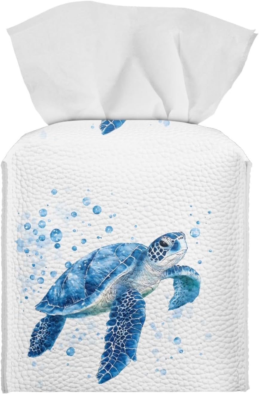 3D Sea Turtle Tissue Box Holder for Bathroom and Home