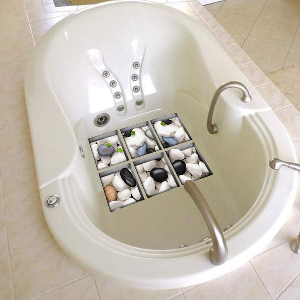 AILEGOU 3D Non-Slip Bathtub Stickers with 6 Animal Designs