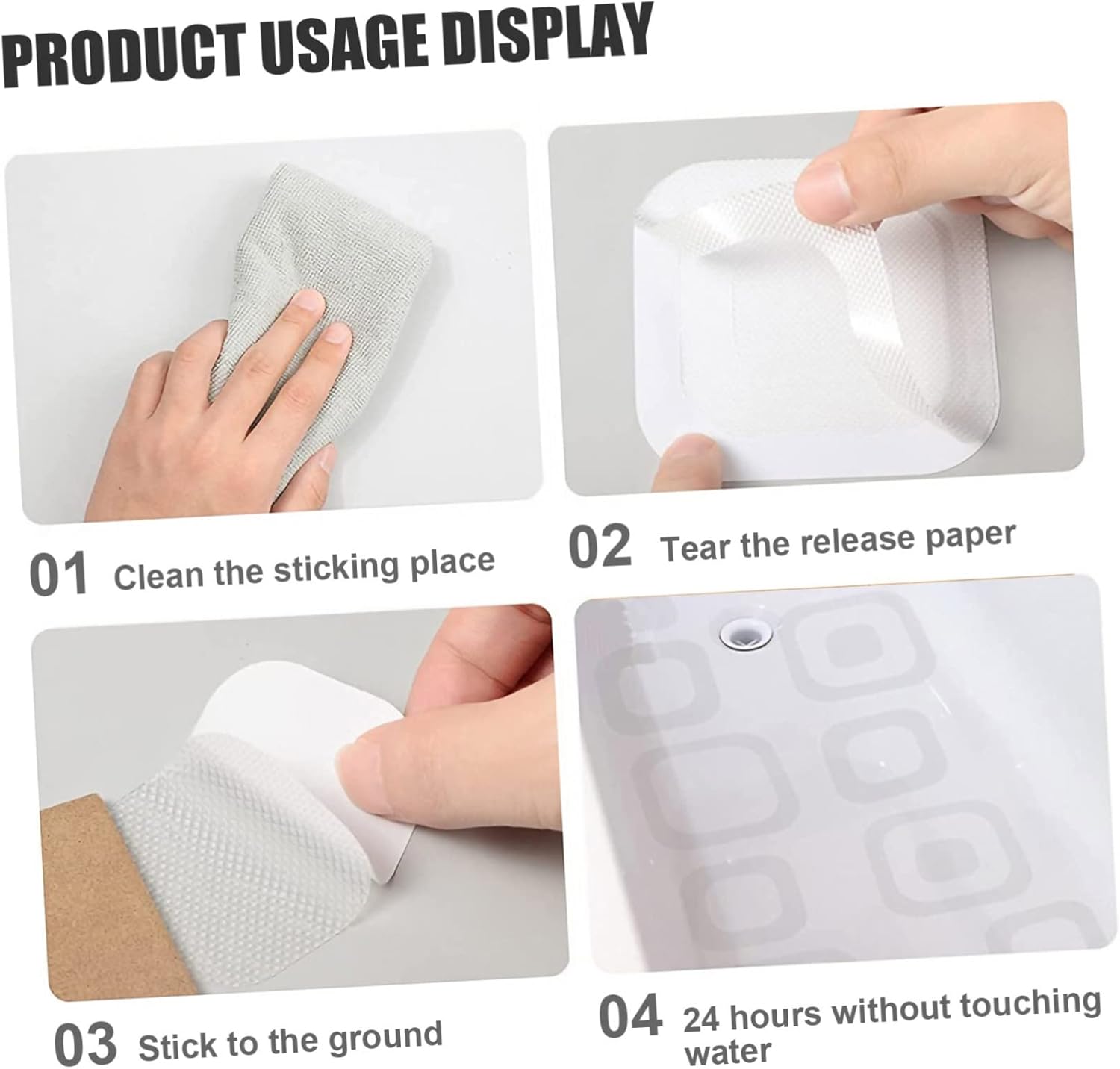 TINEASUR 40pcs Bathtub Stickers Non-Slip Waterproof Decals