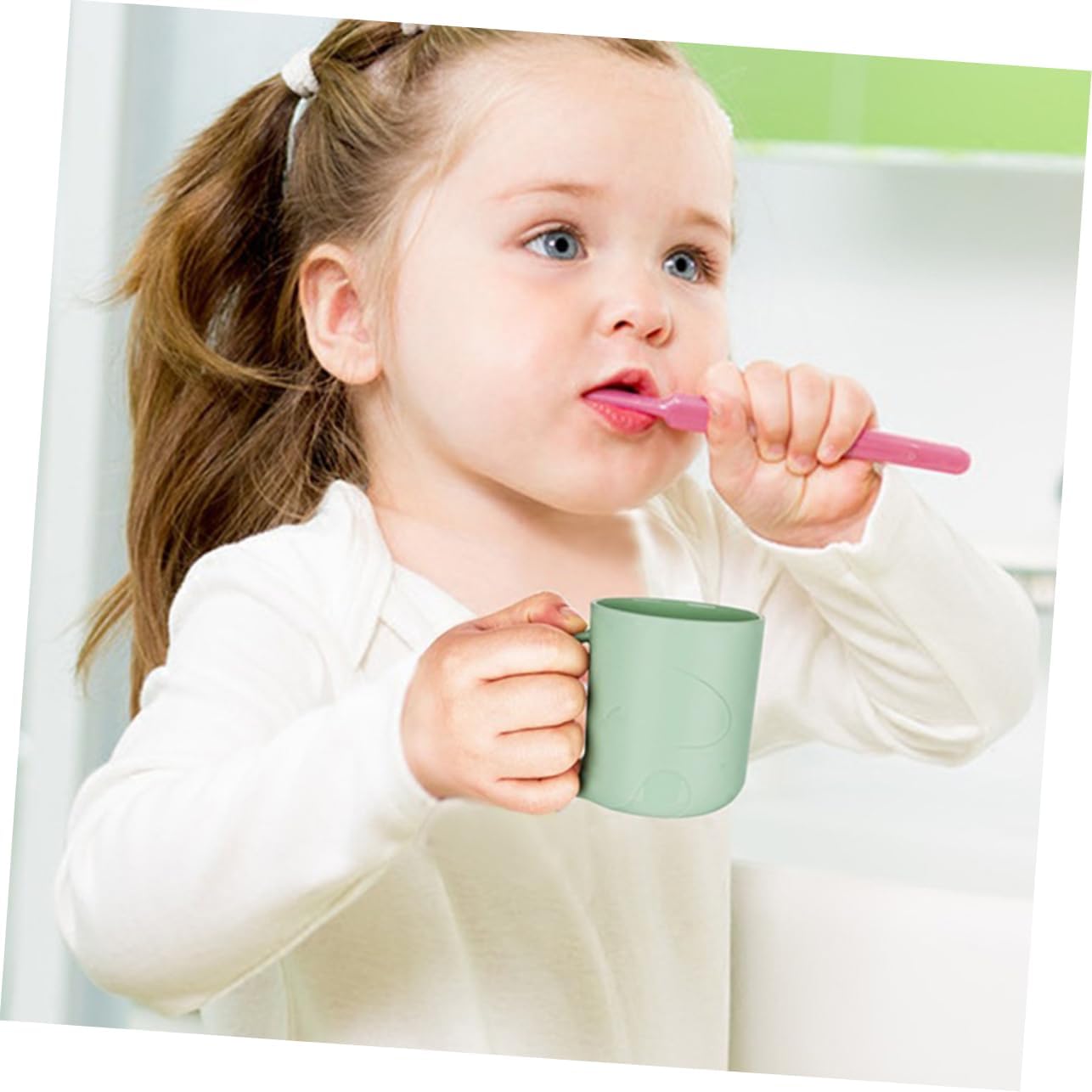 IWOWHERO Cartoon Tooth Mug Handle Safe for Kids