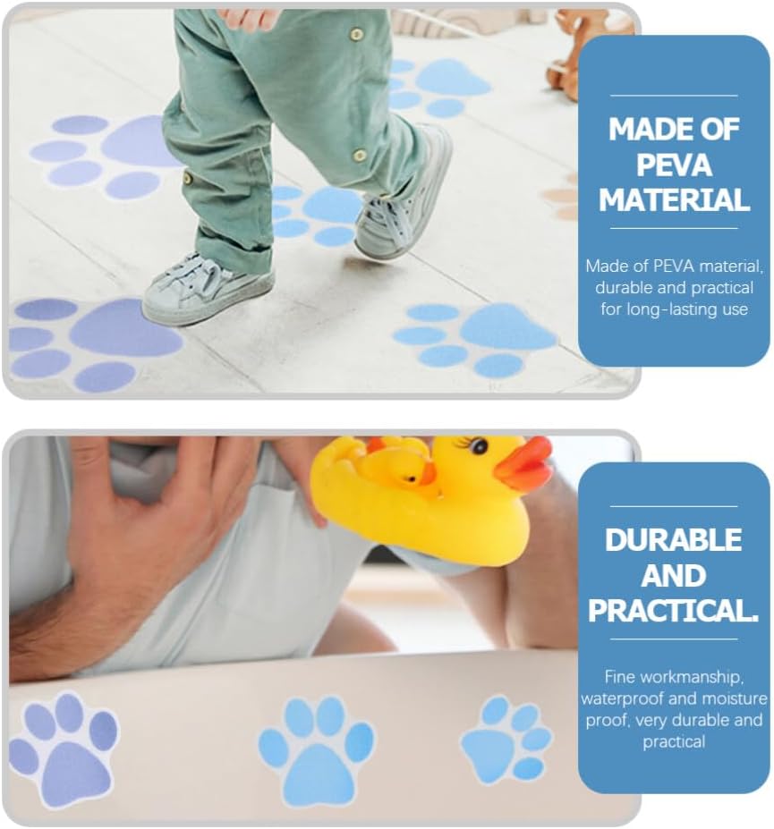 Zerodeko Bathtub Stickers 10pcs Non-Slip Decals for Bathroom Walls