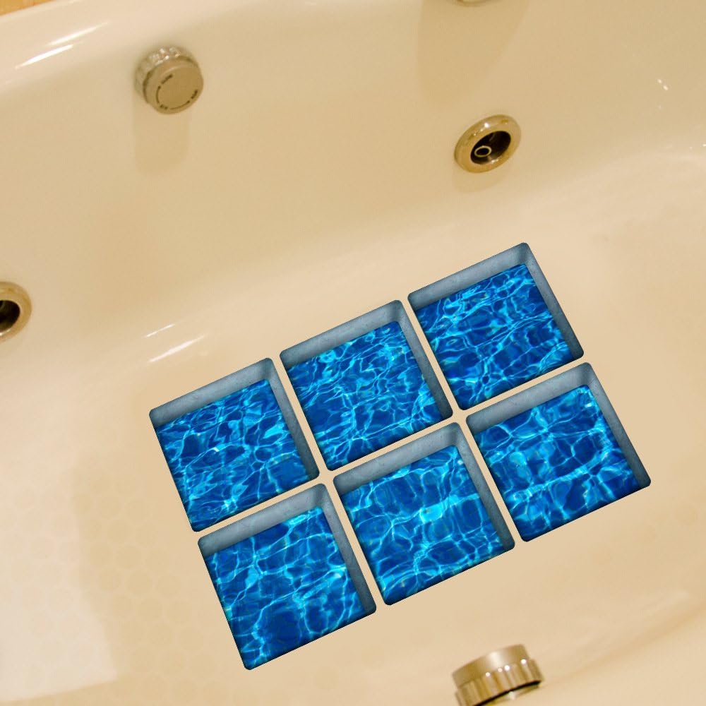 AILEGOU 3D Non-Slip Bathtub Stickers with Sea Animals
