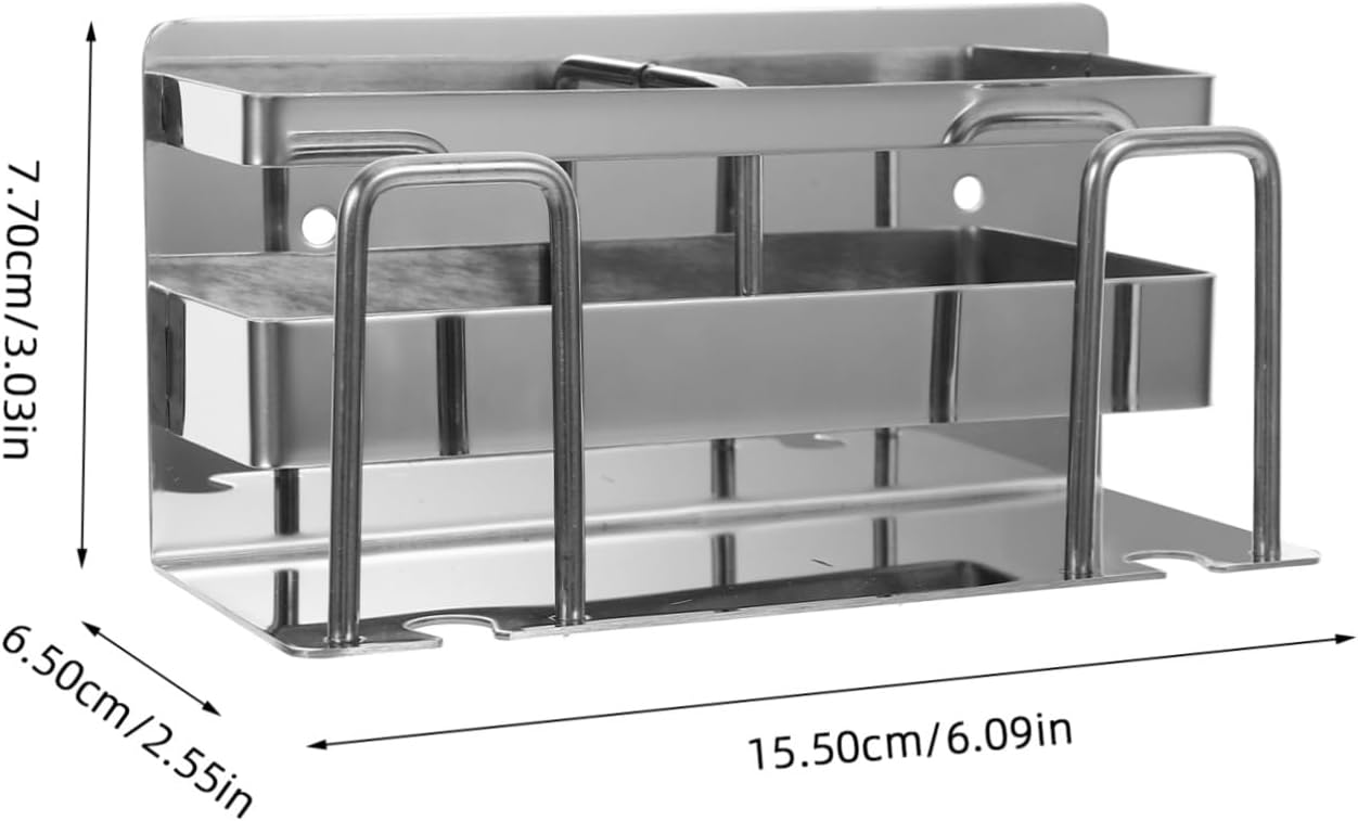 CONGARTENO Wall Mounted Toothbrush Holder Stainless Steel No Tools Required