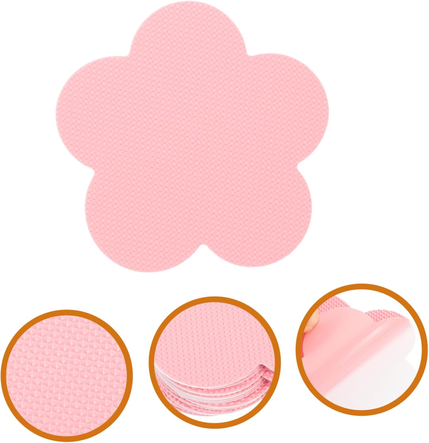 HOLIDYOYO 12pcs Pink Non-Slip Bathtub Stickers 1