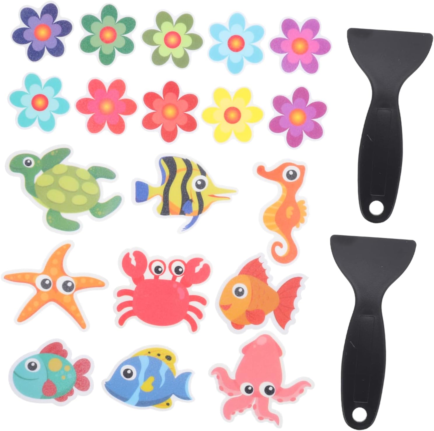 LIFKOME Non-Slip Bathtub Stickers with Animal Designs