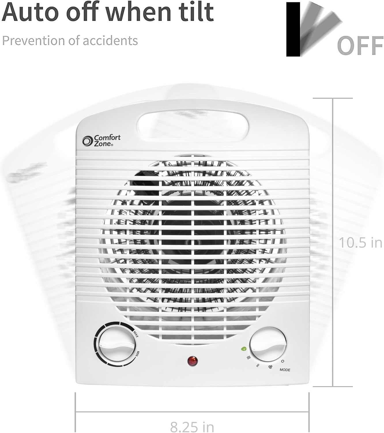 Comfort Zone Indoor Space Heater CZ35E 1500W