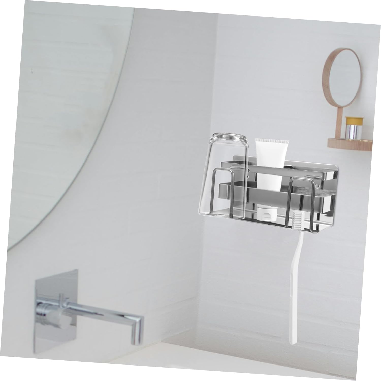 Stainless Steel Wall Mounted Toothbrush Holder