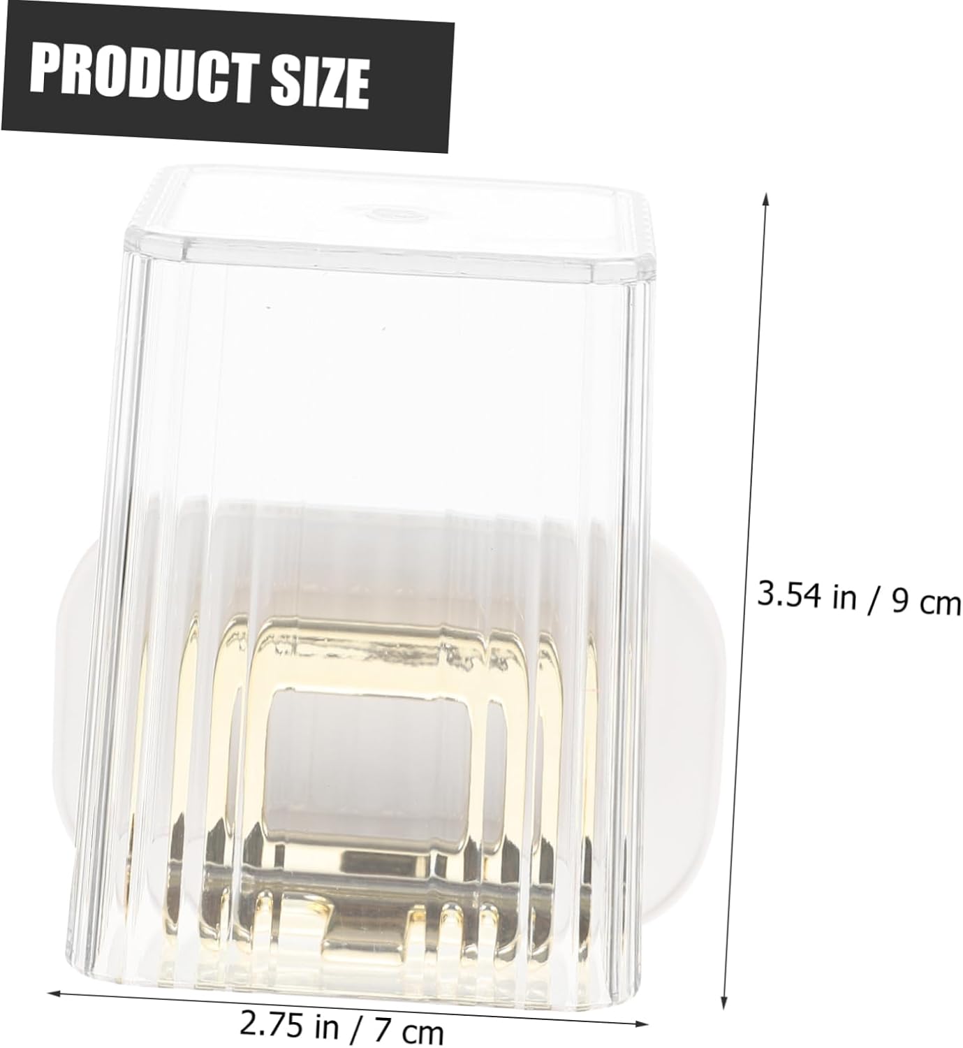 SOPOTUTU Wall Mounted Toothbrush Holder with Cover
