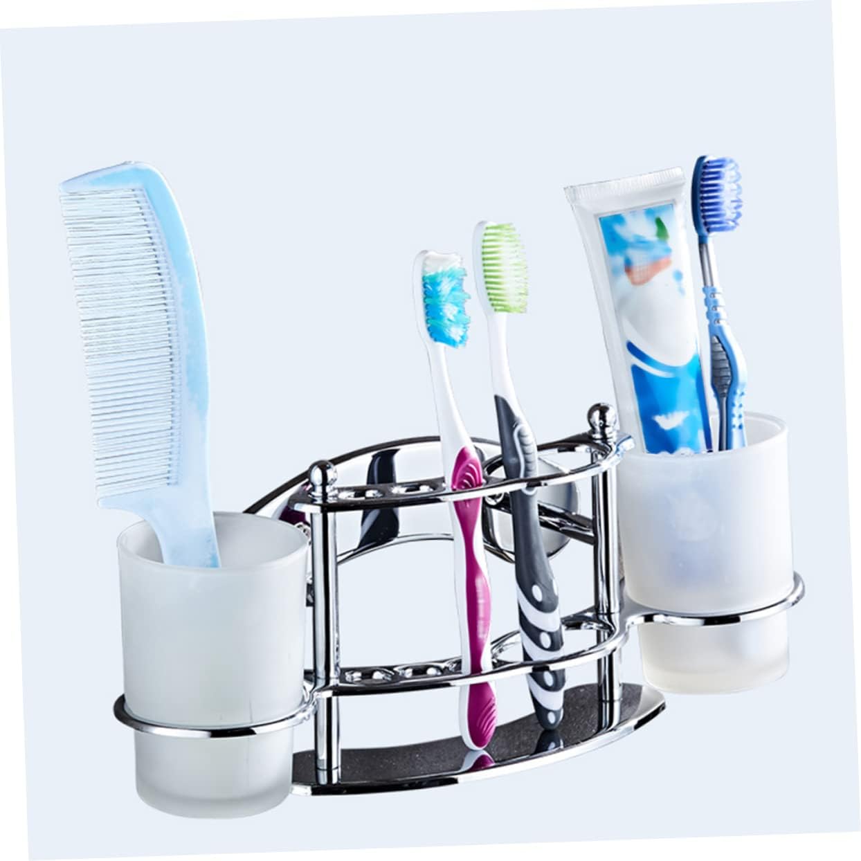 Ciieeo Wall Mounted Toothbrush Holder with Cup