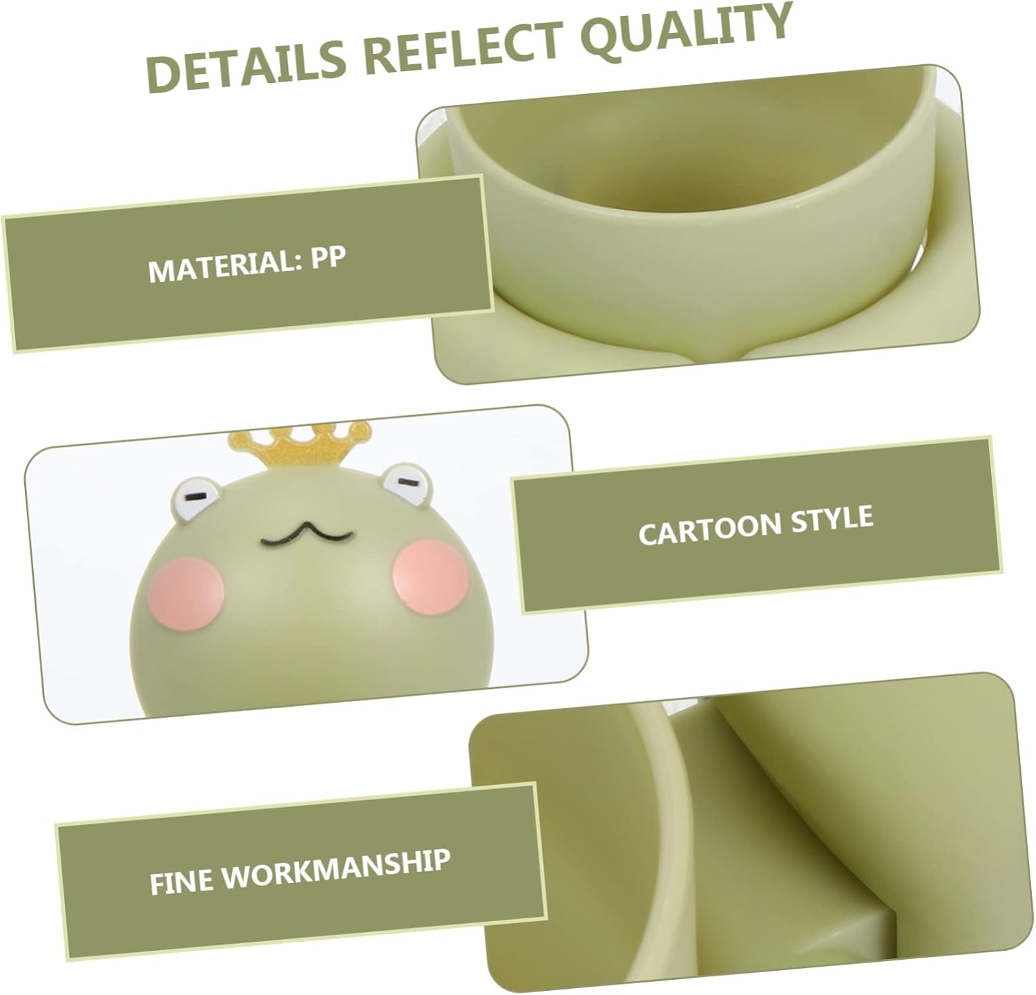 PRETYZOOM Reversible Wall-Mounted Toothbrush Holder