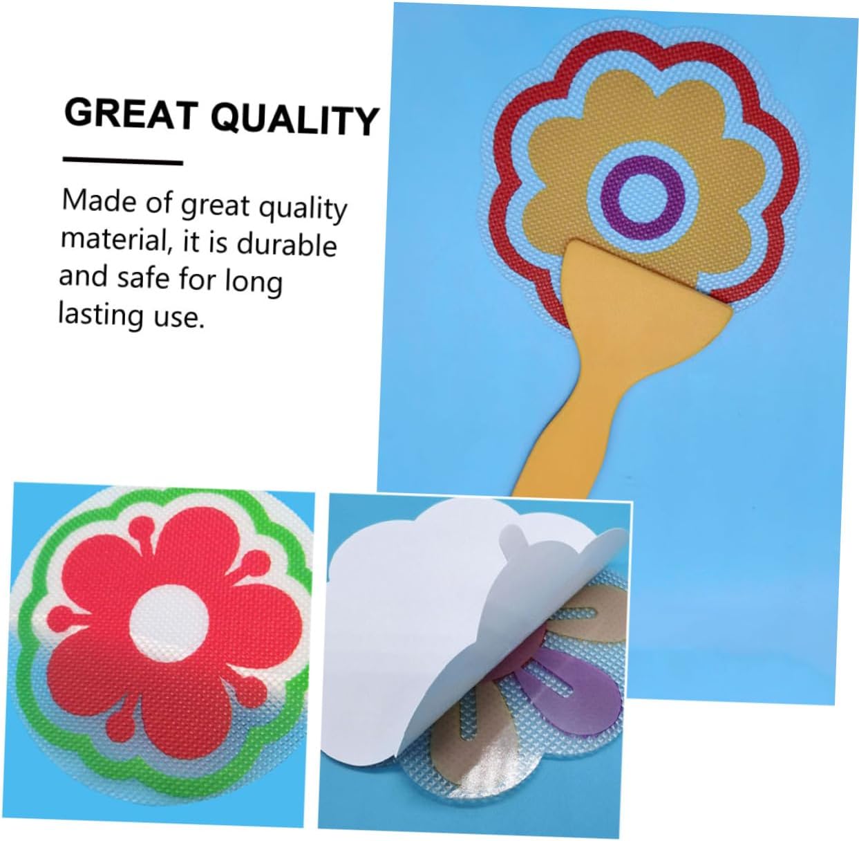 BESPORTBLE 4pcs Bathroom Non-Slip Flower Stickers 1