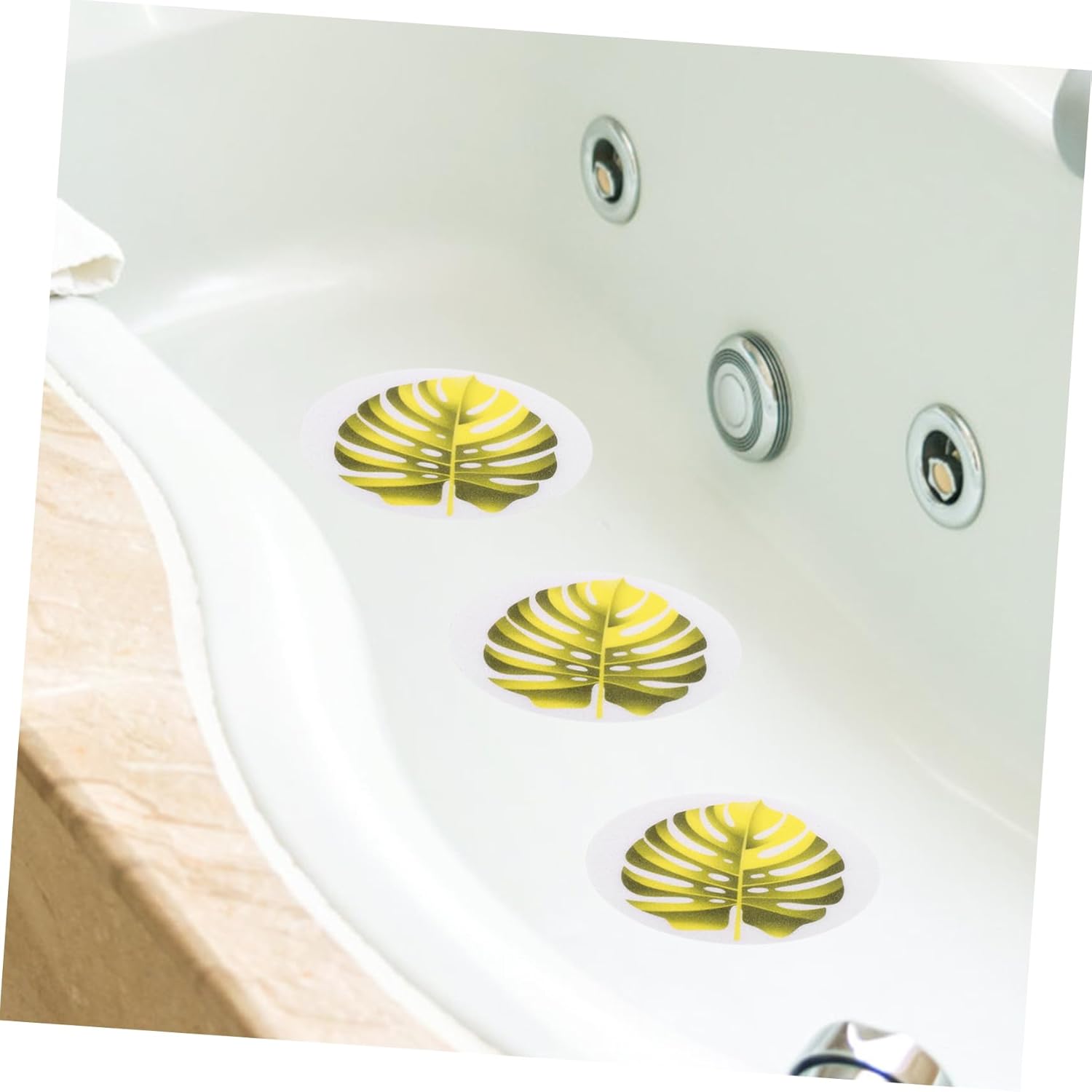 LIFKOME Leaf Slip Stickers Non-Slip Bath Tub Decals