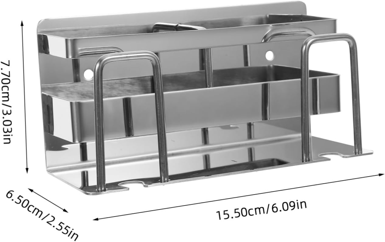 Stainless Steel Wall Mount Toothbrush Holder for Bathroom