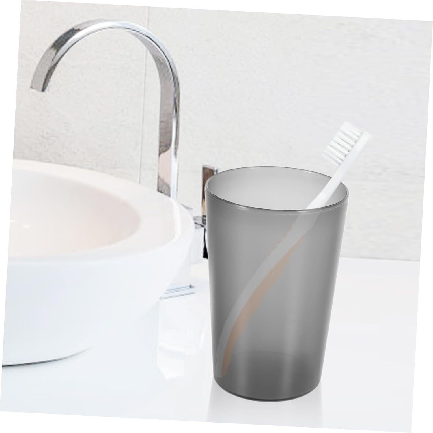 BRIGHTFUFU Elegant Couples Toothbrush Cup Set 10pcs Reusable