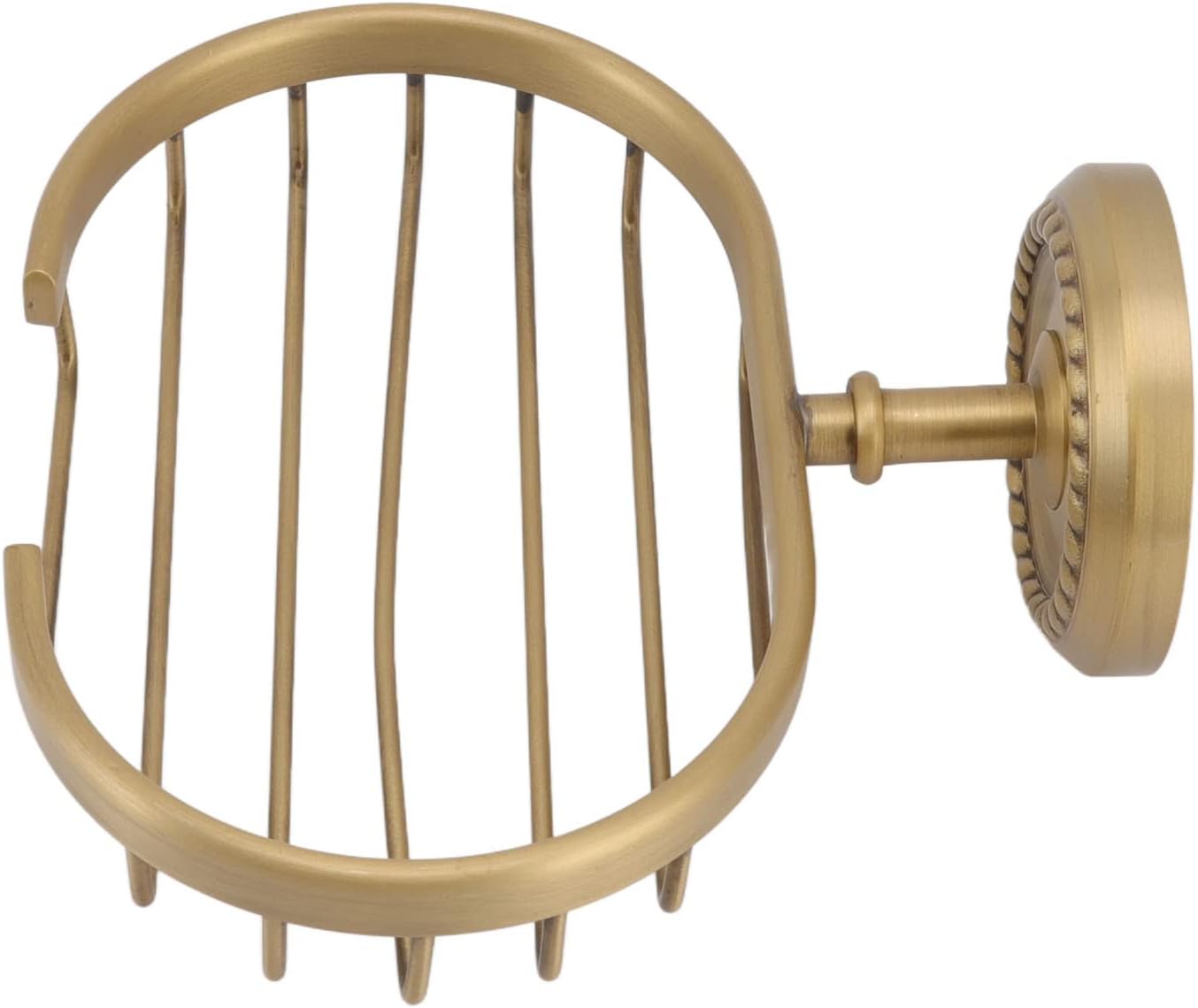 Fafeicy Soap Basket with Twisted Pattern Copper Stainless Steel Holder