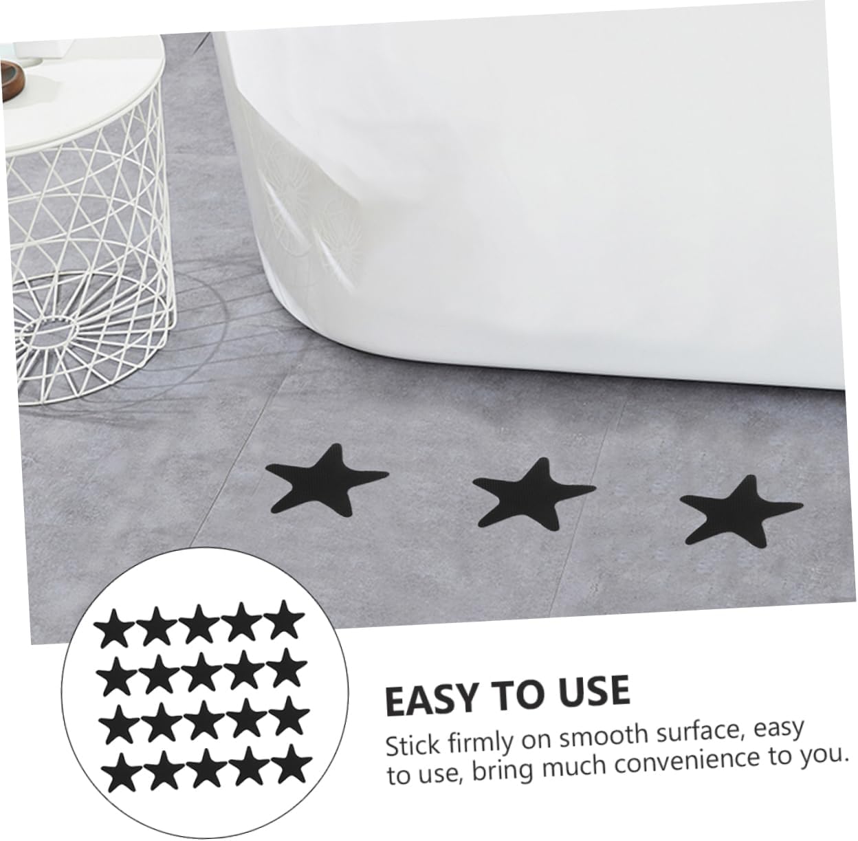 HAKIDZEL 40PCS Non-Slip Bathtub Stickers for Safety 1