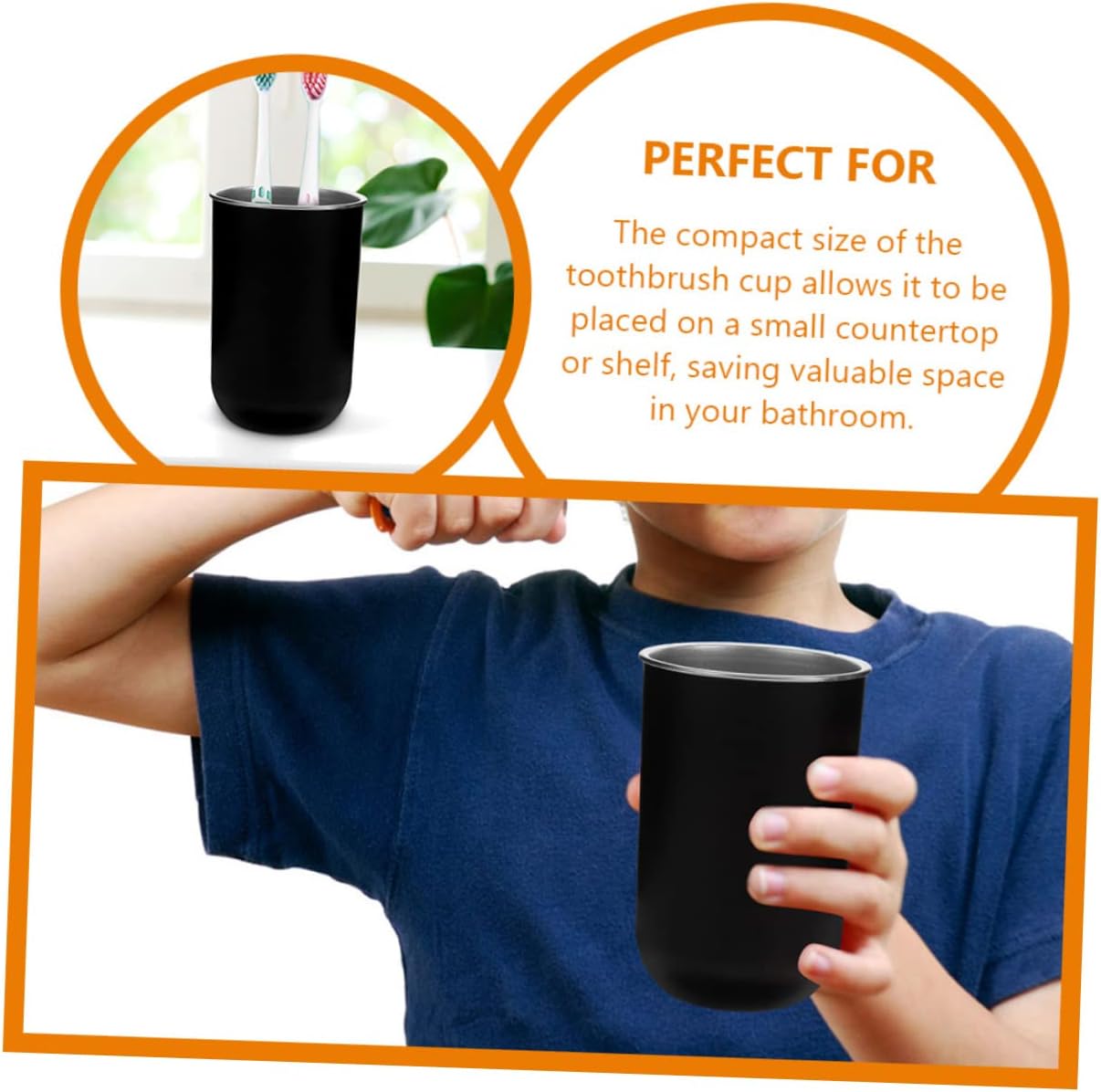 Hemoton 2 Pack Toothbrush Cup Holder Set