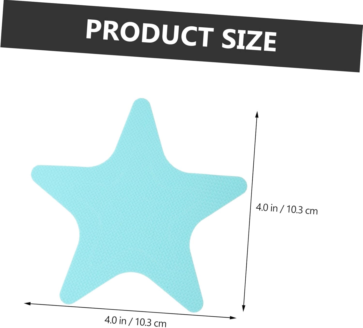 TINEASUR 20pcs Non-Slip Pentagram Bath Decals