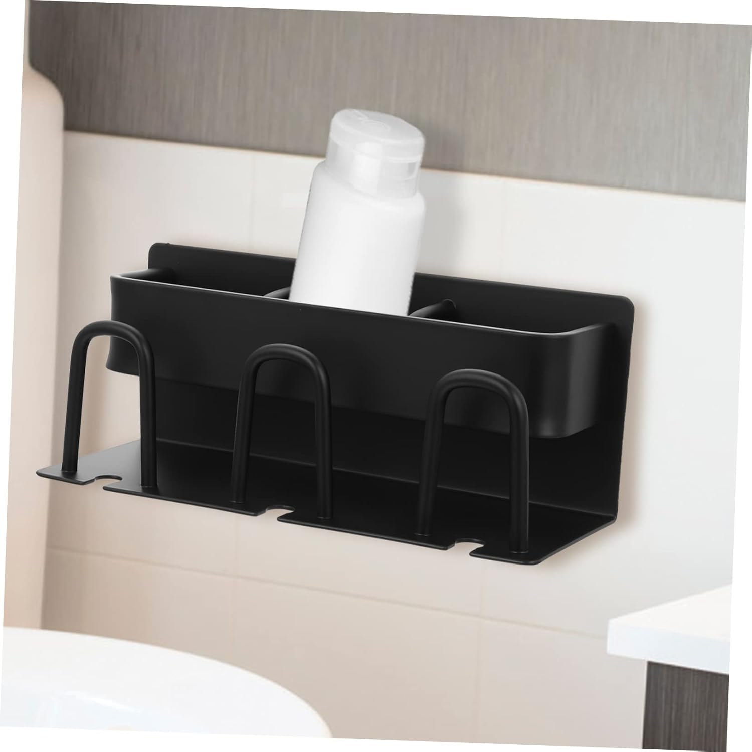 Wall Mounted Metal Toothbrush Holder with Cup Stand