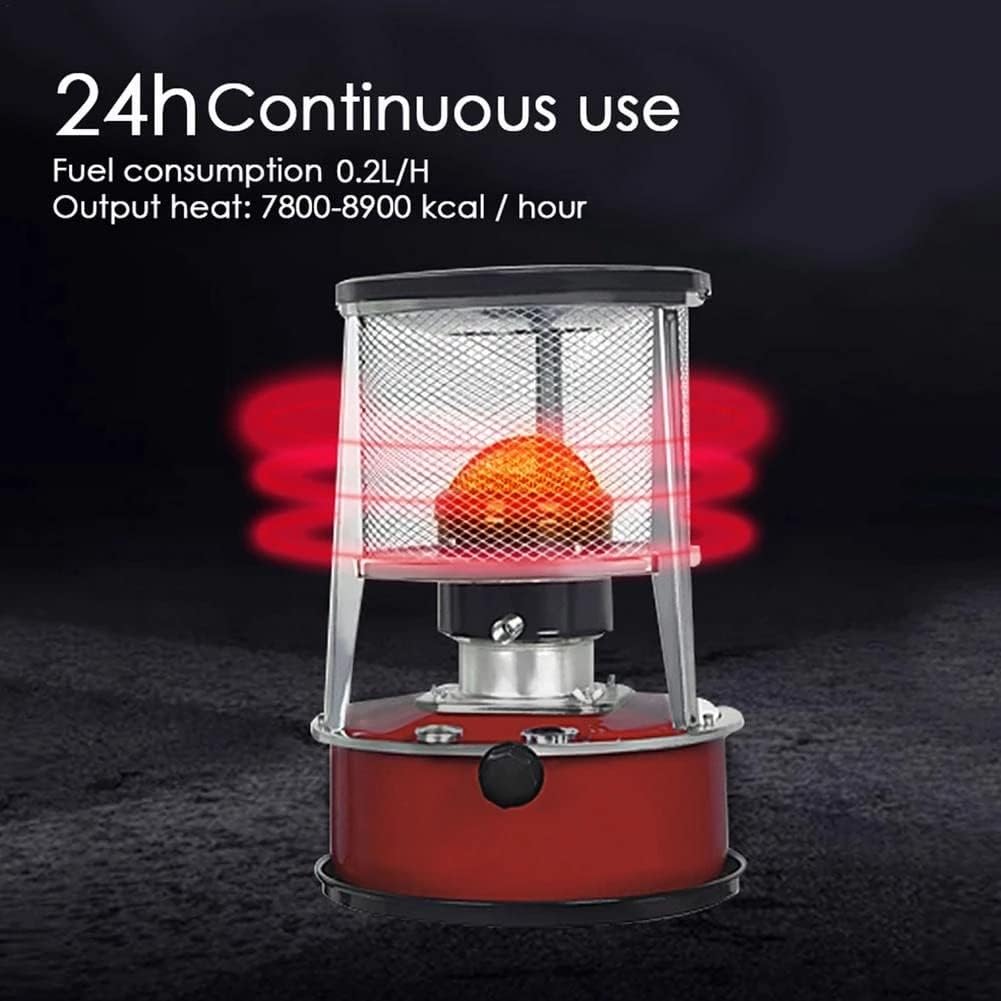 FAJOME Portable Kerosene Heater 9000 BTU 46L Red