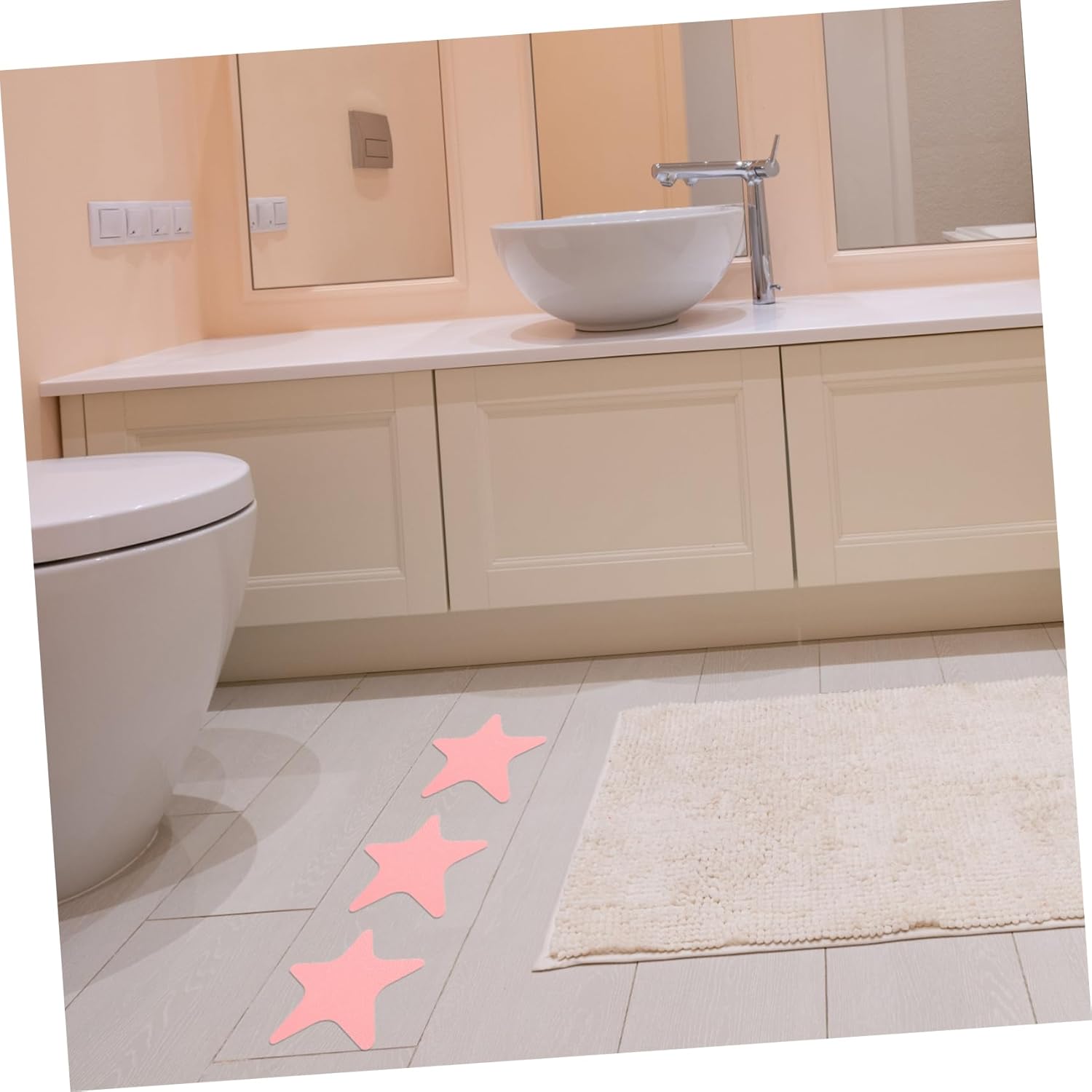 1Set Decorative Star Non Slip Bathroom Stickers 1