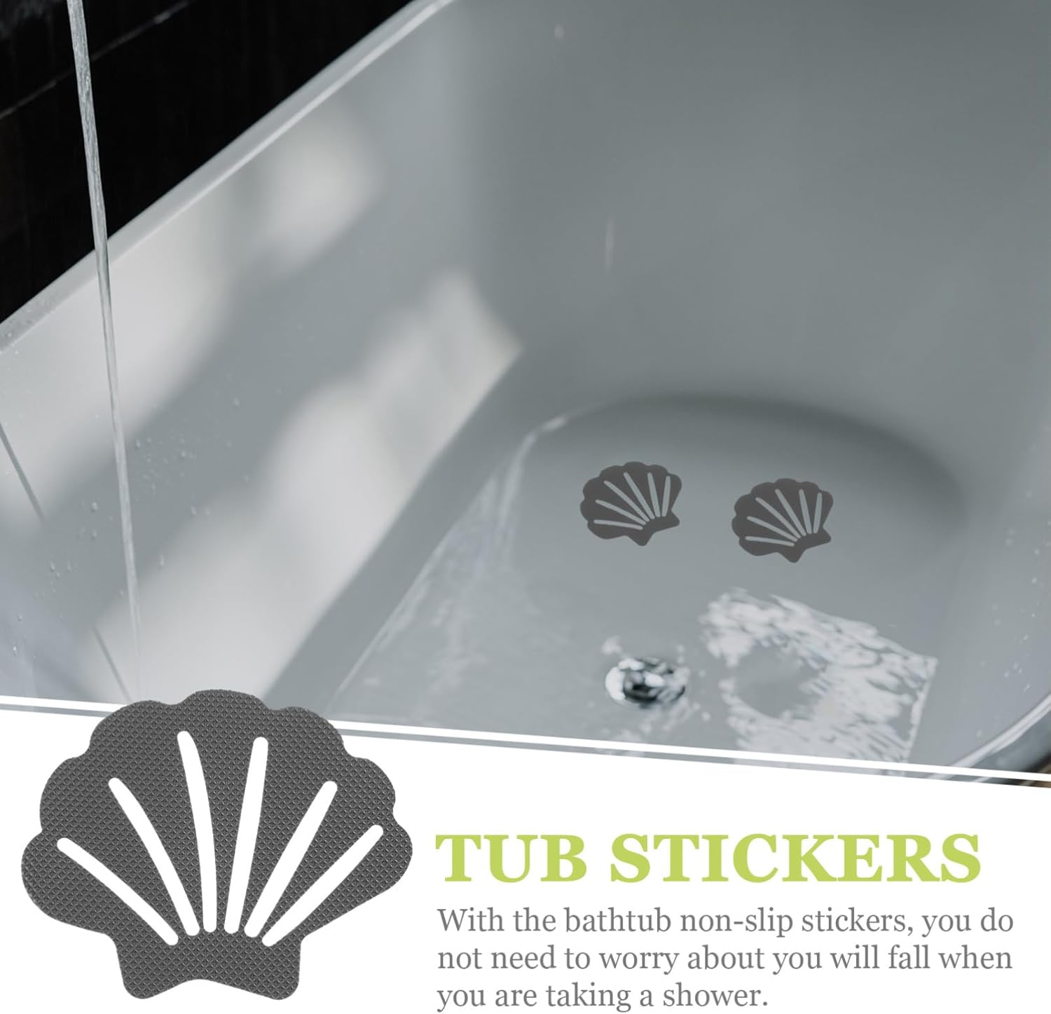 Zerodeko Shell Shaped Anti-Slip Stickers 30pcs 1