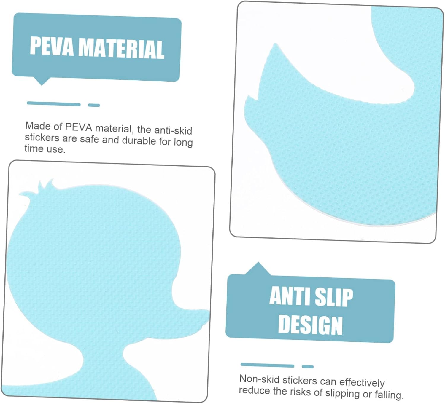 LIFKOME 24Pcs Duck Shaped Nonslip Bathtub Stickers