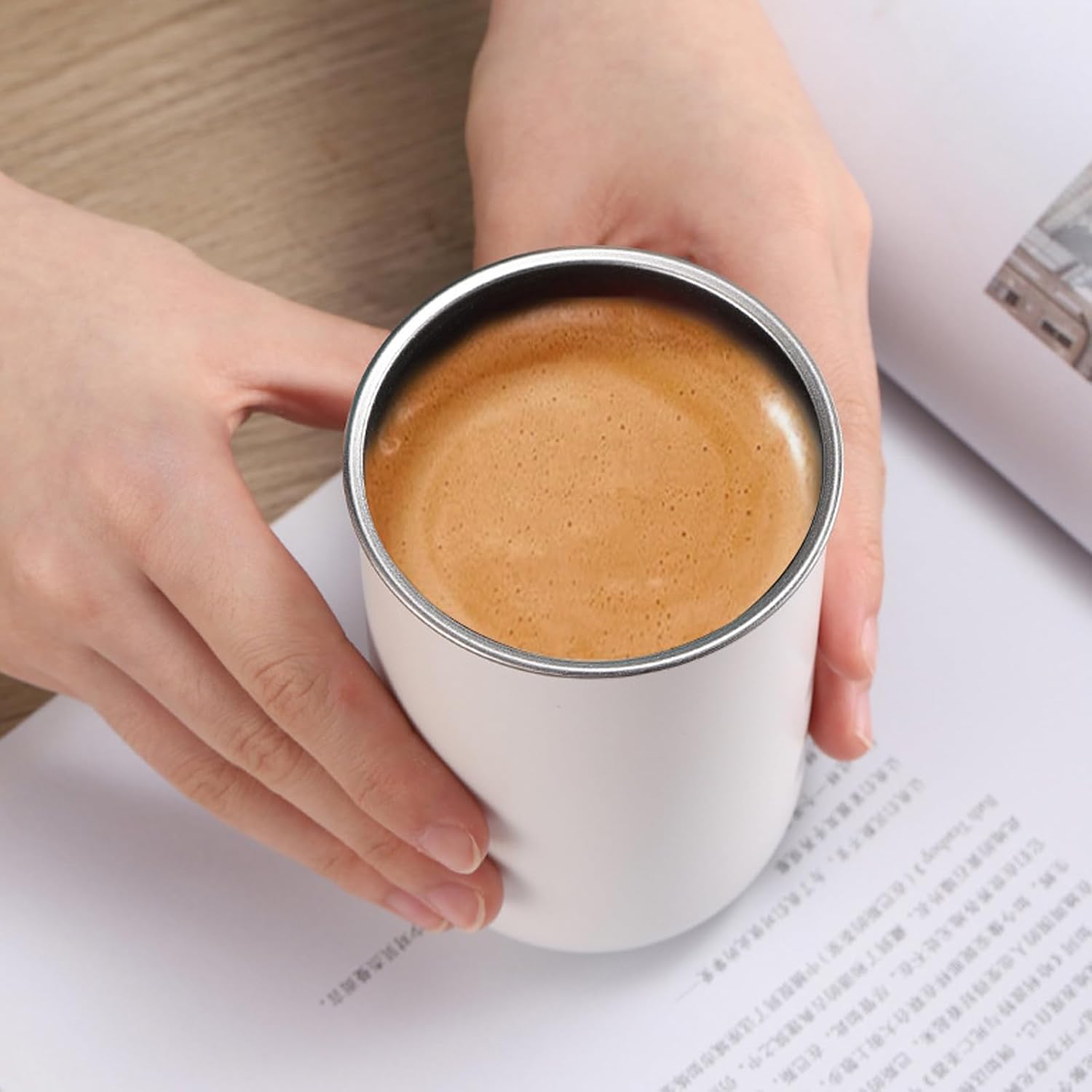 3PCS Toothbrush Cups 350ml Stainless Steel Holder