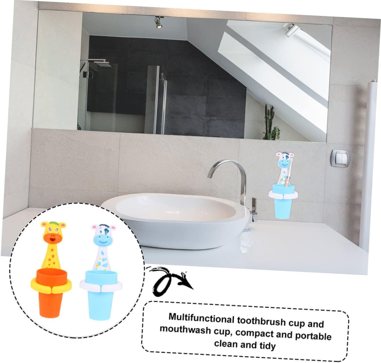 Cabilock Cartoon Animal Toothbrush Holder Stand 1